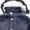 Top quality wholesale attached hood rain jacket waterproof kids jacket