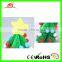 China Custom sale 35cm green plush christmas tree toy with small ball
