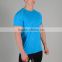 Blue Polyester Men Summer Sport Short Sleeve T-Shirt/Men blank t shirts offer sample H-046