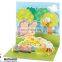 3D LED light up handmade paper greeting cards with music chip