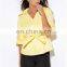 high quality lady yellow double breasted half sleeve jacket nepal low price