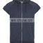 CHEFON Indigo Marl Short Sleeve Kangaroo Hoody CTSS0007
