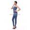 Newest hot sale women skinny denim jean sexy overalls trouser jumpsuit