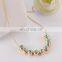 Women Choker Necklace Silver Jewelry 9 Rhinestone Crystal Necklace FemaleChain Necklace