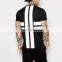 mens monochrome stripe fashion cut tee shirt