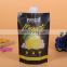 Reusable custom colorful printing plastic mango/coconut water/lemon juice stand up spout pouch bag