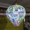 vivid giant customized out of shape scrawl hanging LED light balloon for advertising