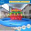 TOP INFLATABLES Multifunctional large pool inflatable shark water slide decal paper