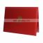 a4 leather certificate folder with gold stamp logo for garduation