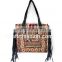 Indian Ethnic Banjara Style Leather Fringe Hand Bag - Designer Leather Fringe Handbag - Womens Leather Fringe Handbag Bags