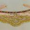 High quality Organza gold coin belly dance hip scarf with gradient color Y-2053#