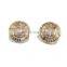 17mm alloy metal button, embossed custom logo button