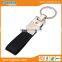 Quality custom black rope with metal embossed constustion keychains