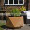 Desktop corten steel planter polygon boxes