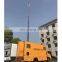 5m cctv camera armored vehicle mounted pole pneumatic locking telescopic mast