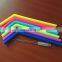 Professional Custom Food grade silicone straw with curved shape
