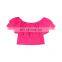 Toddler Newborn Baby Girl  Outfits Off Shoulder Pink Lace Tops multiple choice