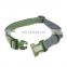 2020 best selling adjustable Cotton -like ID buckle dog  collar with quick release buckle