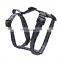 new style fashionable quick release H shape dog harness with two D-ring top