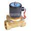 Brass material normally closed 2 way 2 inch water solenoid valve