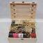 Custom logo and color pine wooden six wine packaging box,wine gift boxes