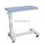 Top Quality Hospital Hi-low Adjustable Movable ABS Over Bed Table