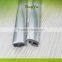 bottom door seal brush strip pvc chrome color h shape pvc plastic rubber profile