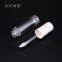 White Cap Lipgloss tube containers with heart shaped brush