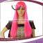 Cheap Long Synthetic Hot Pink Party Hair Wigs