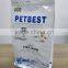 Flat bottom side gusset bag with zipper for pet food packaging