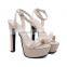 Pakistan Design Women Ankle Straps Platform High Heels Sandals Shoes