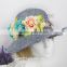 2015 New Coming Summer Hat with Garland Manufacture For Promotion Straw Hat Cheap
