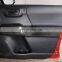 For 15-20 Toyota Tacoma inner door stickers Real carbon fiber (soft) 8-