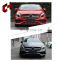 CH High Quality Car Tuning Parts Pp Material R Style Bumper Auto Front Bumper Assy For Mercedes-Benz A Class W176 16-18 A45