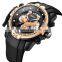 BIDEN 0138 Men's Fashion&Casual Watch Japan Quartz Movement Silicone Band Business Watch Auto Date