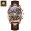 OLEVS 2871 Men Quartz  Wristwatch  Fashion Business Top Brand Luxury Leather Waterproof Watched Men Wrist