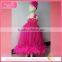 Oem service purple ostrich feather materials for dress