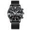 NIBOSI Men's Watches Military Luxury Brand Watch Mens Quartz Mesh Band Fashion Chronograph Luminous Watch 2368 2020 Glass Men