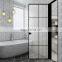 NFRC, AS2047 Standard french door aluminium alloy double glass casement door for bathroom with grill