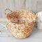 Vintage wicker basket with 2 handles, Water Hyacinth storage basket Decorative Wholesale High Quality vietnam cheap wholesale