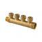 3/4 inch True Brass Three Ways Manifolds Valve For Cold Water Manifold Valve