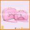OEM Cute pink pu leather cosmetic bag pouch,high quality travel organizer makeup bag,funky cosmetic bag as makeup bag