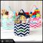 Hot Sell Chevron Monogrammed Basket Tote
