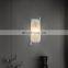 Living Room Alabaster Wall Lamp Creative Luxury Copper Wall Sconce Light for Hotel Villa