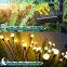 Outdoor Waterproof Solar Decoration Lights for Christmas Decorative Mini Lightweight Solar Panel Powered Firefly Lights