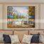 Modern art home decoration Paris Street art canvas oil paintings Wall Pictures for living room
