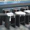 China suppliers use great waterproof rattan and cushion wine bar furniture
