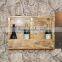bar Industrial use wooden wine rack for 6 bottles