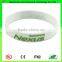 Custom Logo Printed Monochrome Color Glow Silicone Wristband in Dark