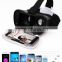For mobile phone, 2nd Google VR BOX 3D Video Glasses Virtual Reality Glasses+Remote Controller White